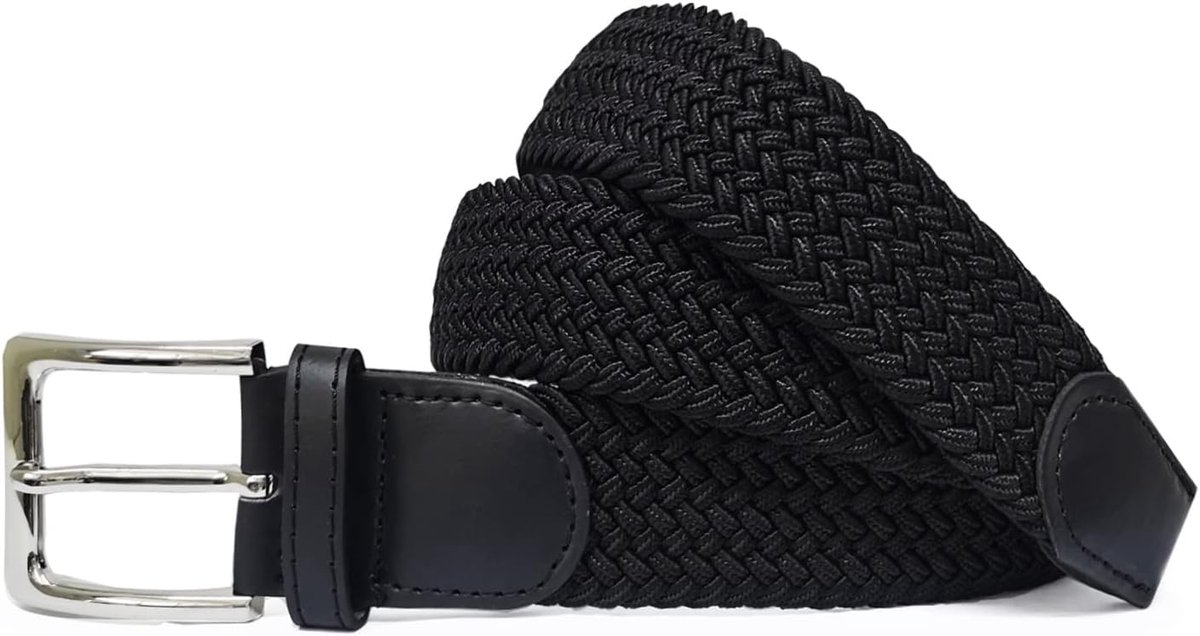 Unisex elastische stoffen riem gevlochten stretchriem rekbare riem voor dames en heren