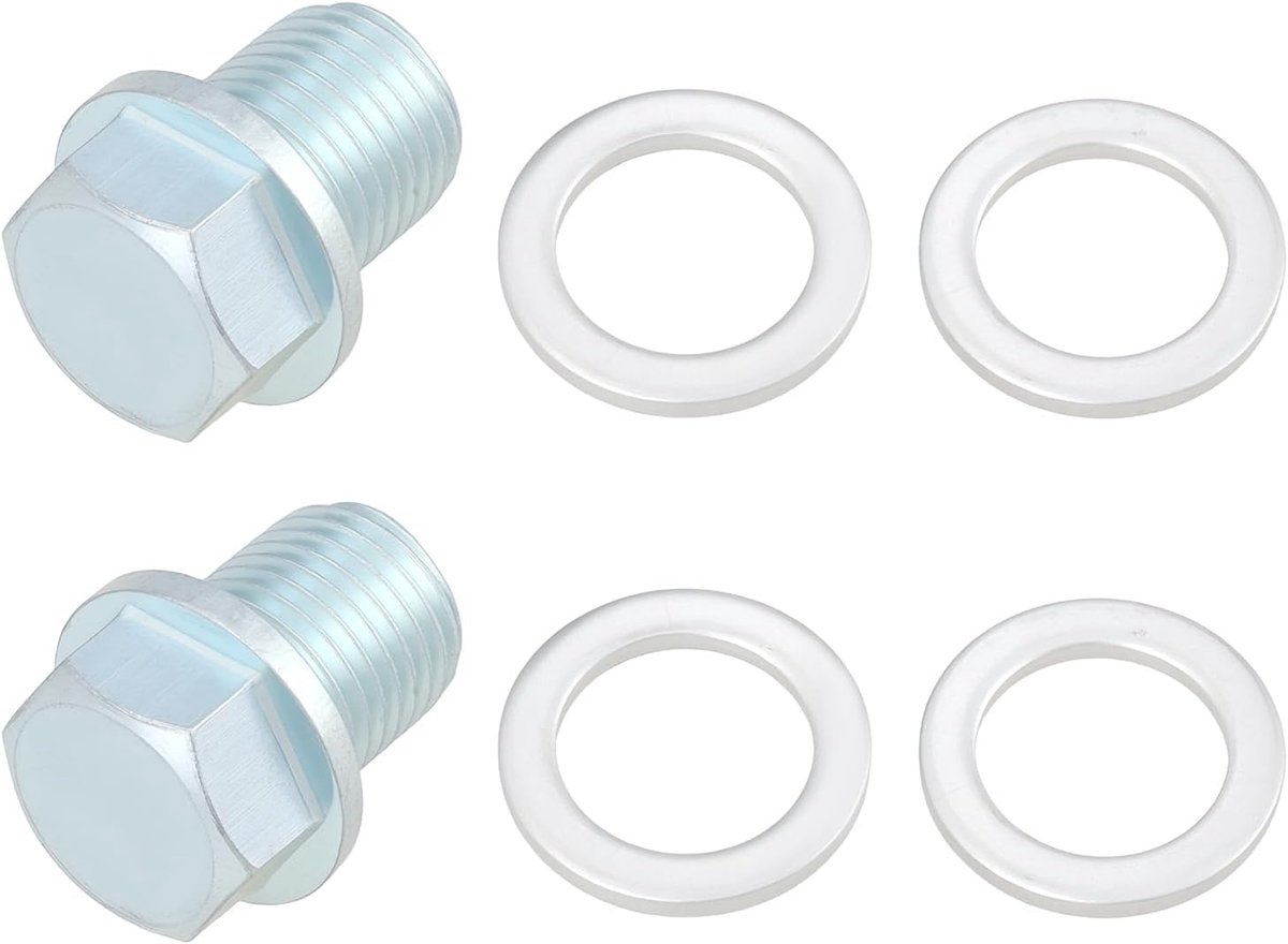 2 stks M15x1.5 Motor Olie Afvoer Schroef Plug Met Pakkingen Voor Auto Motorfiets