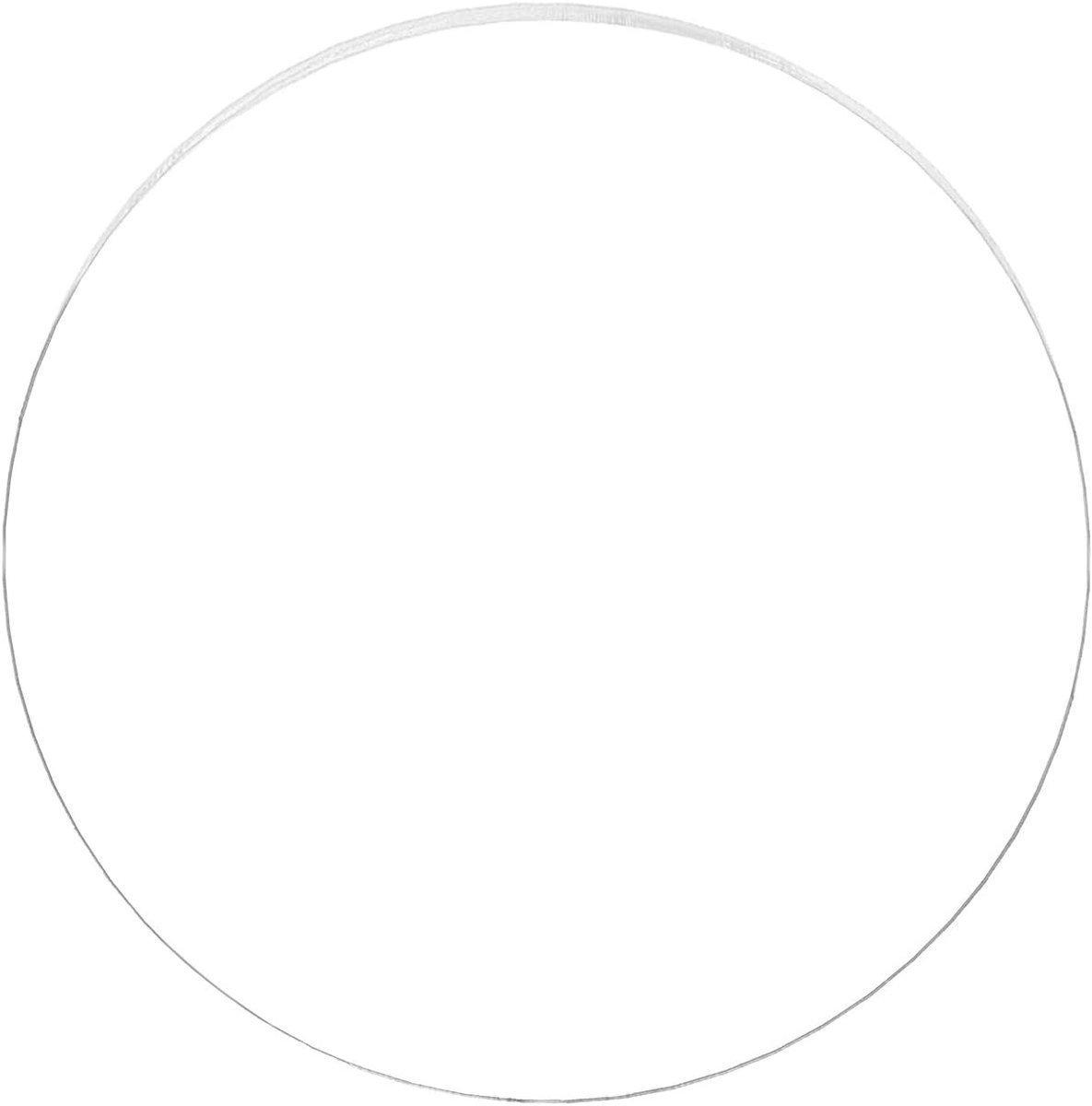 1 x Ronde Acrylplaat, 3 mm Dik, Transparante Acrylplaat, 300 mm Diameter voor Fotolijsten, Tafelaanwijzingen, Kalligrafie en Schilderwerk