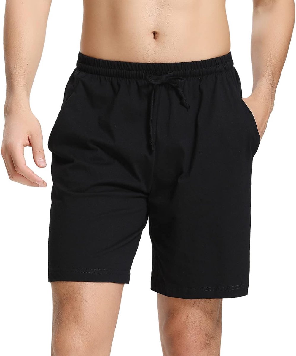 Korte pyjamabroek voor heren, van katoen, bermuda, slaapshorts, pyjamabroek, zomerslaapbroek, vrijetijdsbroek voor mannen