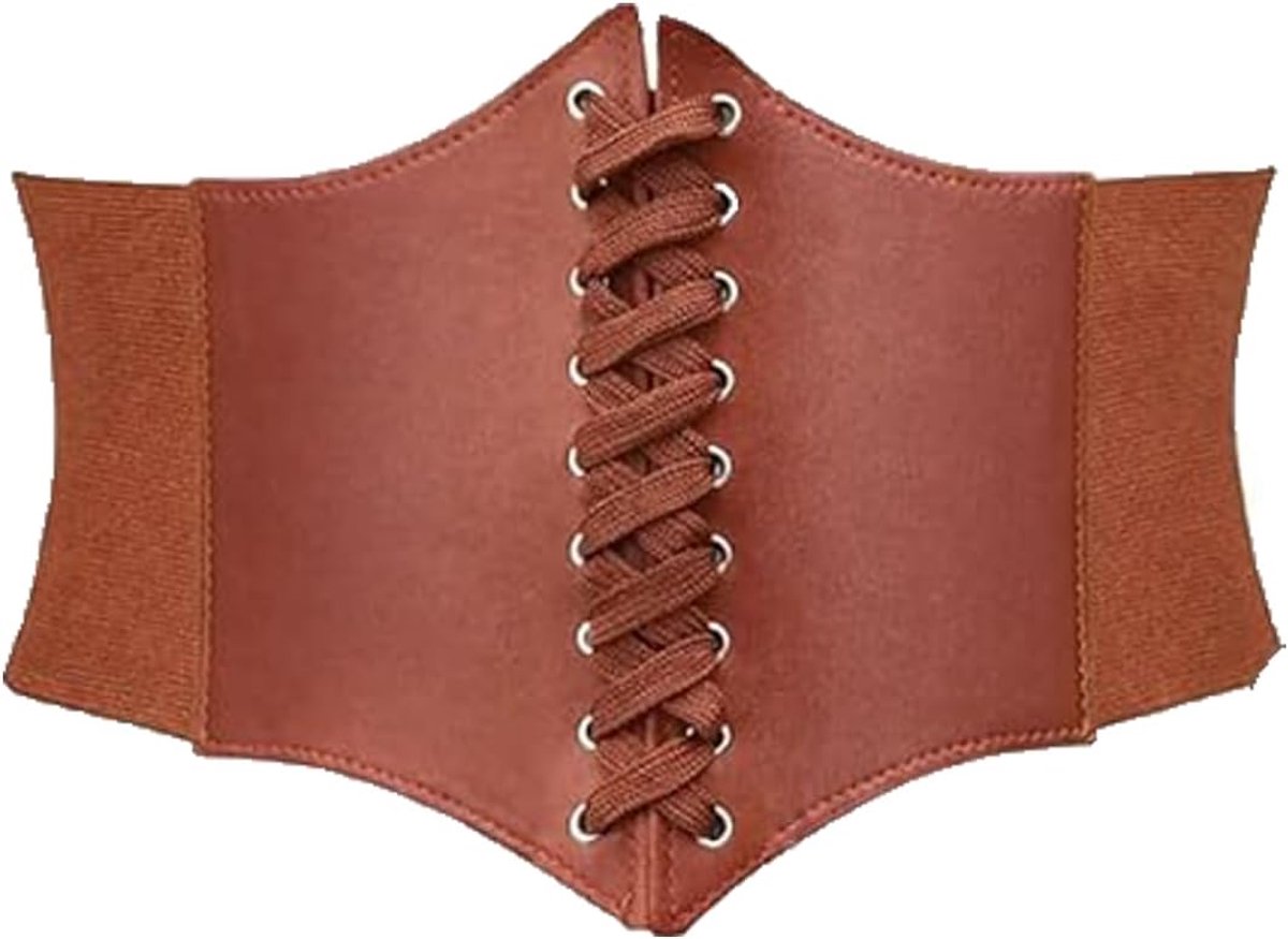 Riem voor dames, breed, korsetriem, zwart, kleding korset, korsetriem, Viking onderborstkorset, accessoires, leer, taillegordel, piraat