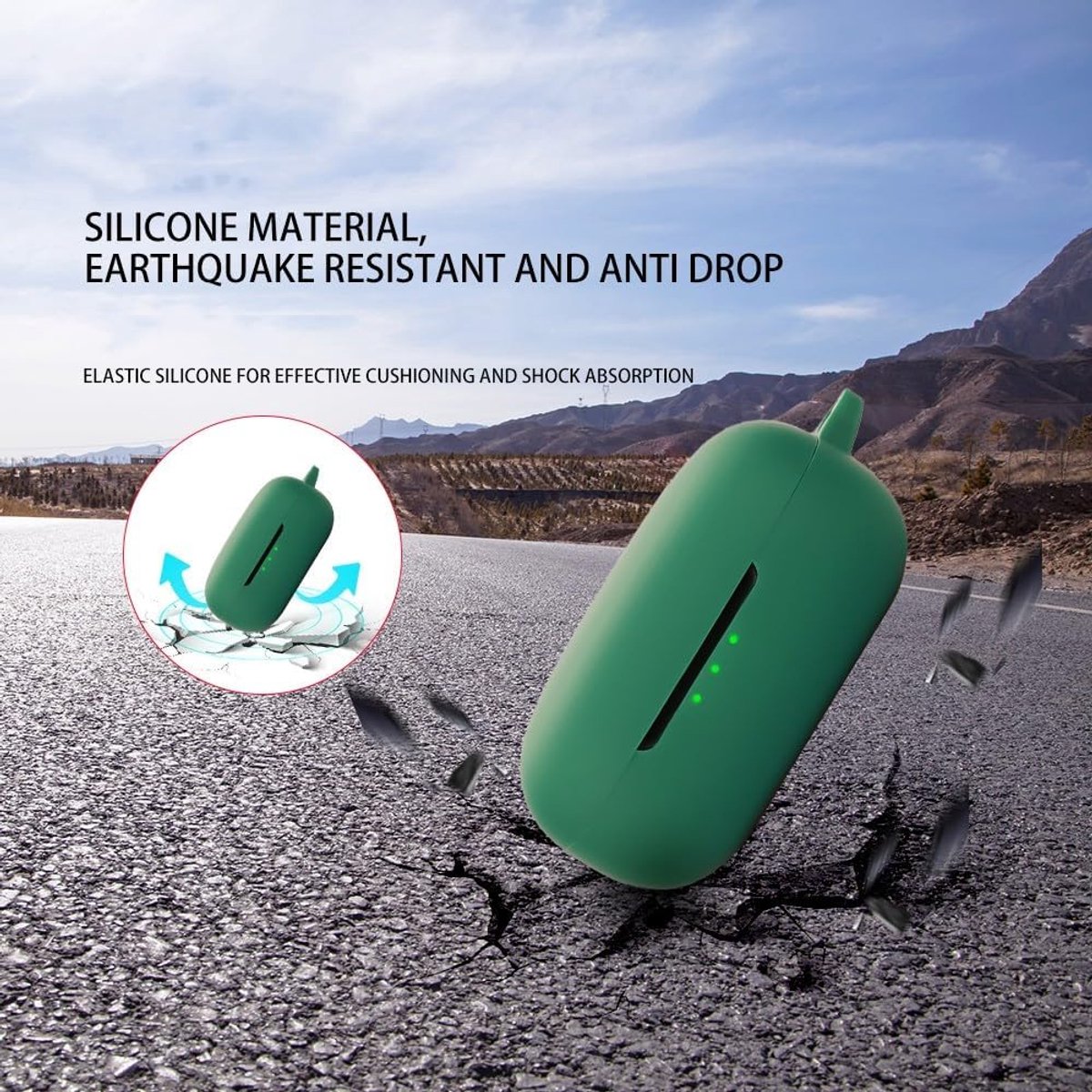 Hoes compatibel met EarFun Air Pro 4, zachte TPU, krasbestendige beschermhoes voor bluetooth-hoofdtelefoon, compatibel met EarFun Air Pro 4, zwart