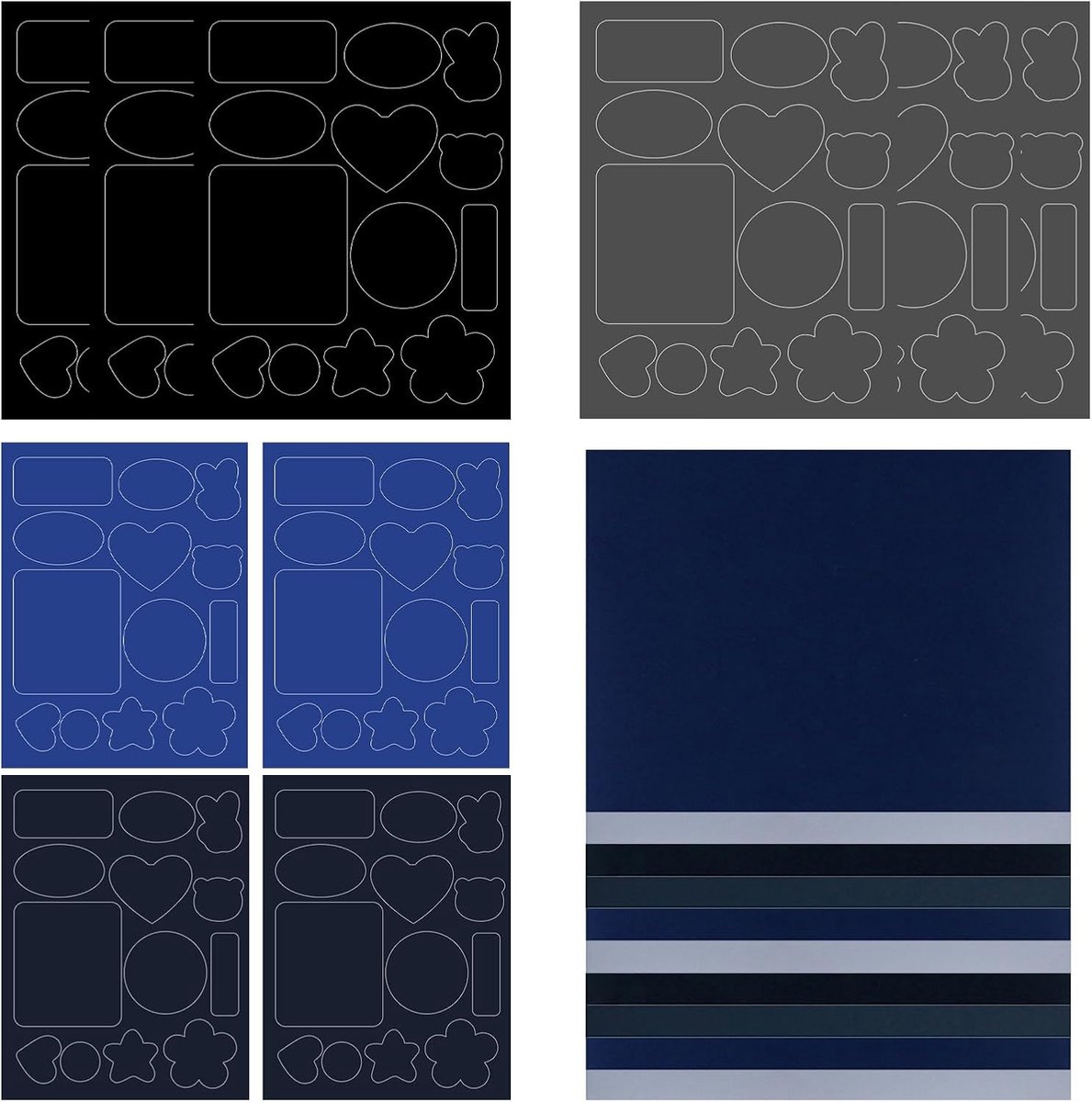 Reparatieset voor donsjassen, 20 zelfklevende nylon patches van 15x20 cm,