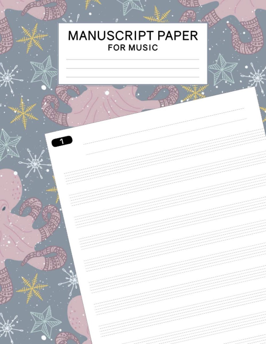 Paper for Music: Standard 12 staves per page