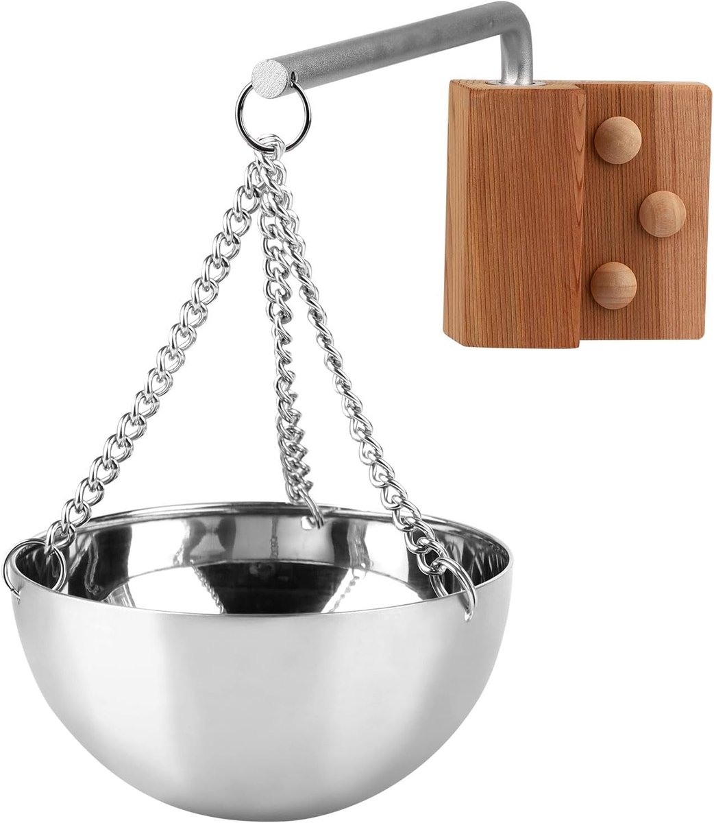 Aromatherapie Kom, Sauna Essentiële Olie Houder Sauna Essentiële Olie Diffuser Sauna Diffuser Kom met Zwenkarm en Schroefdeksels voor Sauna en Spa