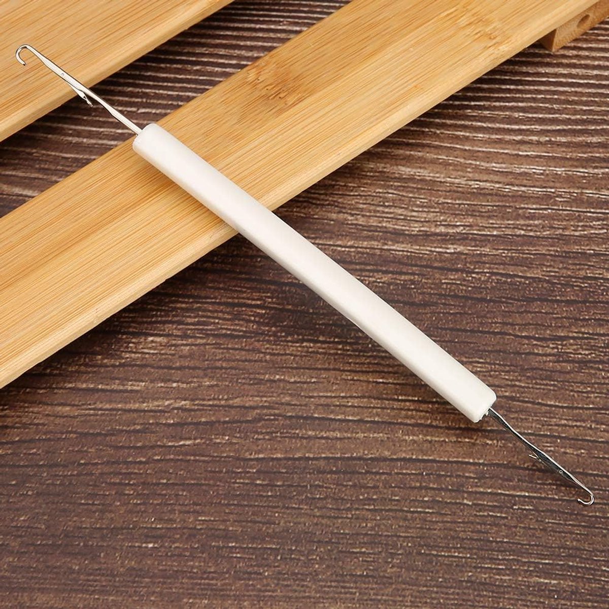 Breimachinenaalden, Ard Breien Hine Latch Tool, Silver Reed Lk150 Breien Hine, Naaiaccessoires voor Hine Onderdelen, Breien Hine Dubbele naald met handvat voor Silver Reed Lk360 Lk150 Lk100