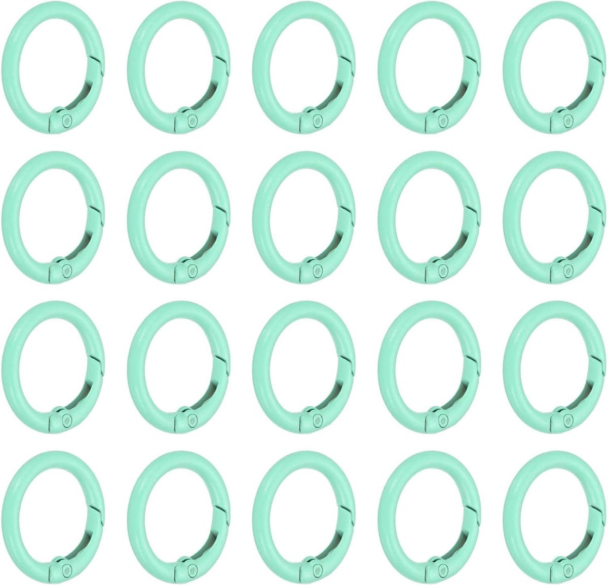 1 inch Spring O Ring, 50 stks O Ring Clip Sleutelhanger Clip Portemonnee Clips Trigger Gesp Cirkel Metalen Binder Snap Ronde voor Handtassen Bandjes Portemonnee Schoudertas Haak Sleutelhanger