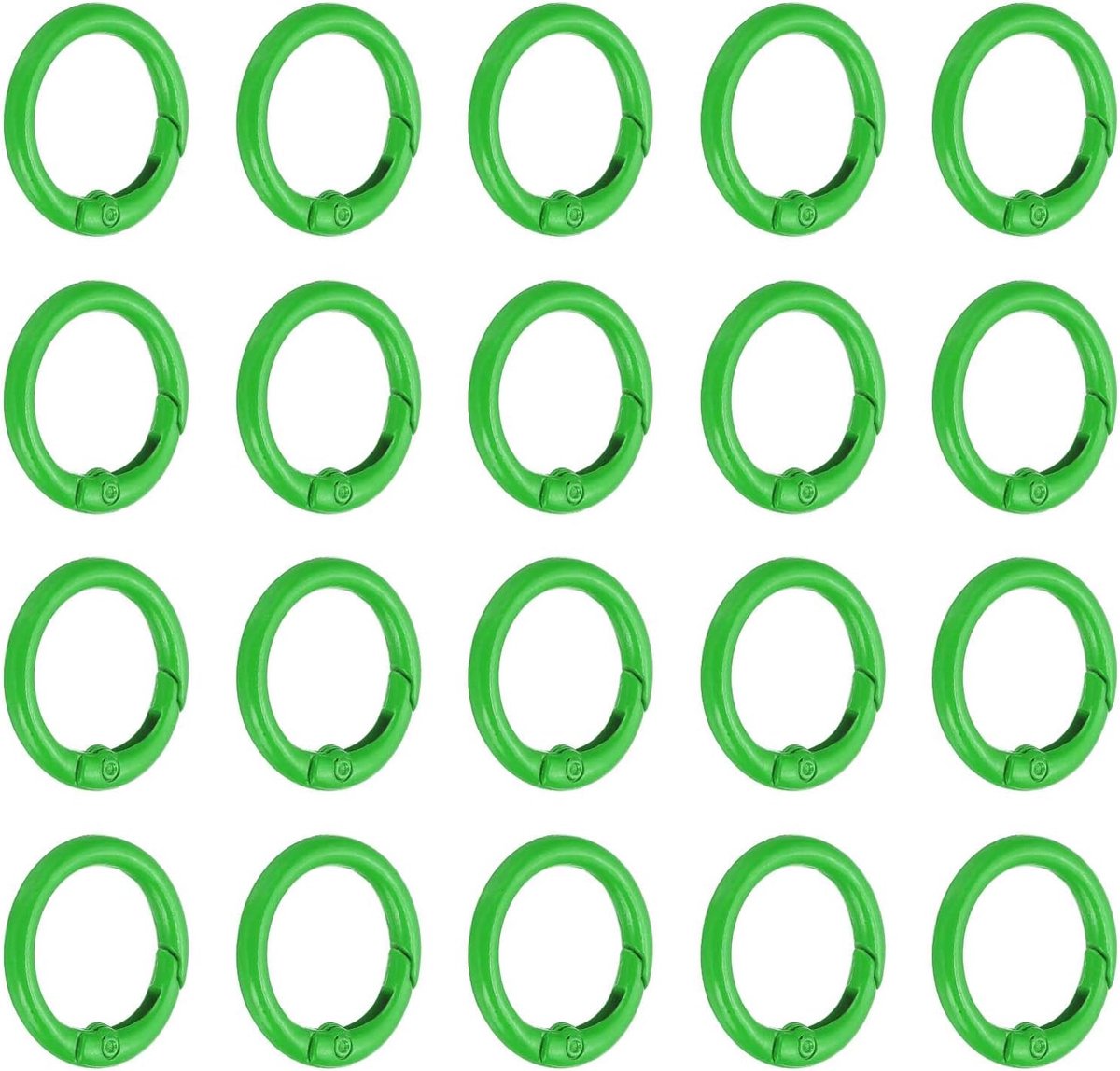 1 inch Spring O Ring, 50 stks O Ring Clip Sleutelhanger Clip Portemonnee Clips Trigger Gesp Cirkel Metalen Binder Snap Ronde Voor Handtassen Bandjes Portemonnee Schoudertas Haak Sleutelhanger