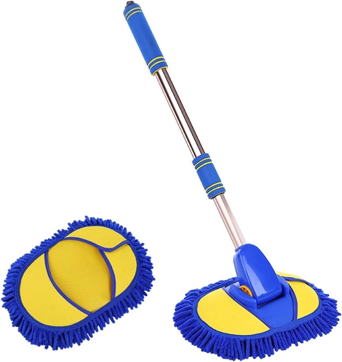 Wash Mop, Auto Dust Remover, Car Wash Supplies borstel, met uitschuifbaar handvat, Lint-free en krasvrij Cleaning Borstelreiniger