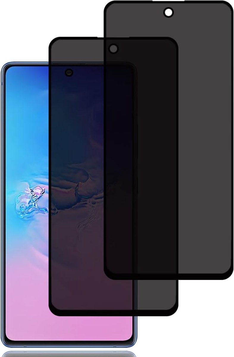 Screen Protector voor Samsung Galaxy S10 Lite/Galaxy Note10 Lite | [2 stuks] anti-spy gehard glas film,9H hardheid,krasbestendig,anti-vingerafdruk,hoge gevoeligheid,anti-spy schermbeschermer