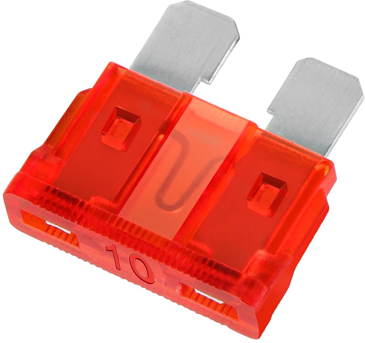 Standaard Blade Zekering ATC-10 Auto Verschillende Auto Vrachtwagen 10A Rood Pack van 50