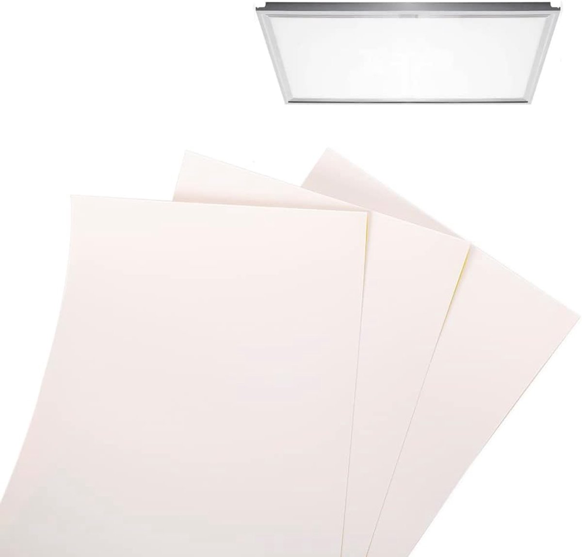 Verlichting dimbare diffuserfolie 21x30cm diffusiefolie filter voor het verzachten van LED-verlichting, 3-pack