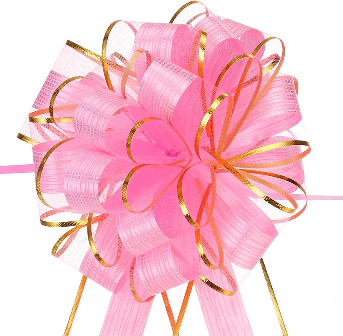 Strikken, grote strik, geschenkverpakking, strik, organza roze, voor bruiloftsmanden, geschenken, kerstfeest