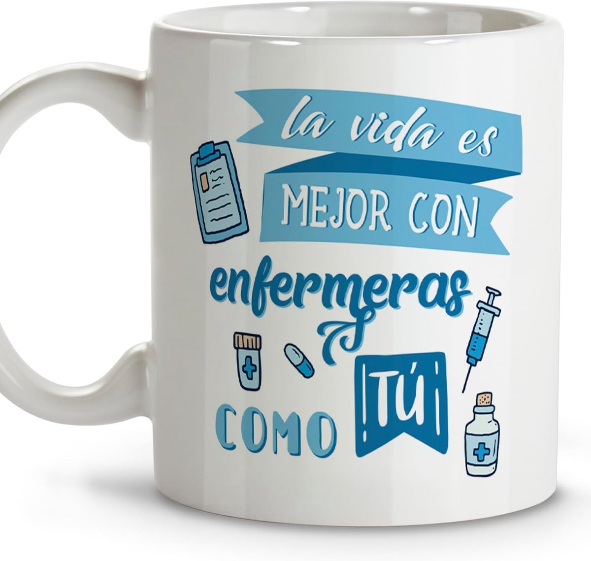 Mokken, keramische beker, 330 ml, geschenken met spreuken, personaliseerbare mokken, verschillende ontwerpen, levensduur van verpleegsters