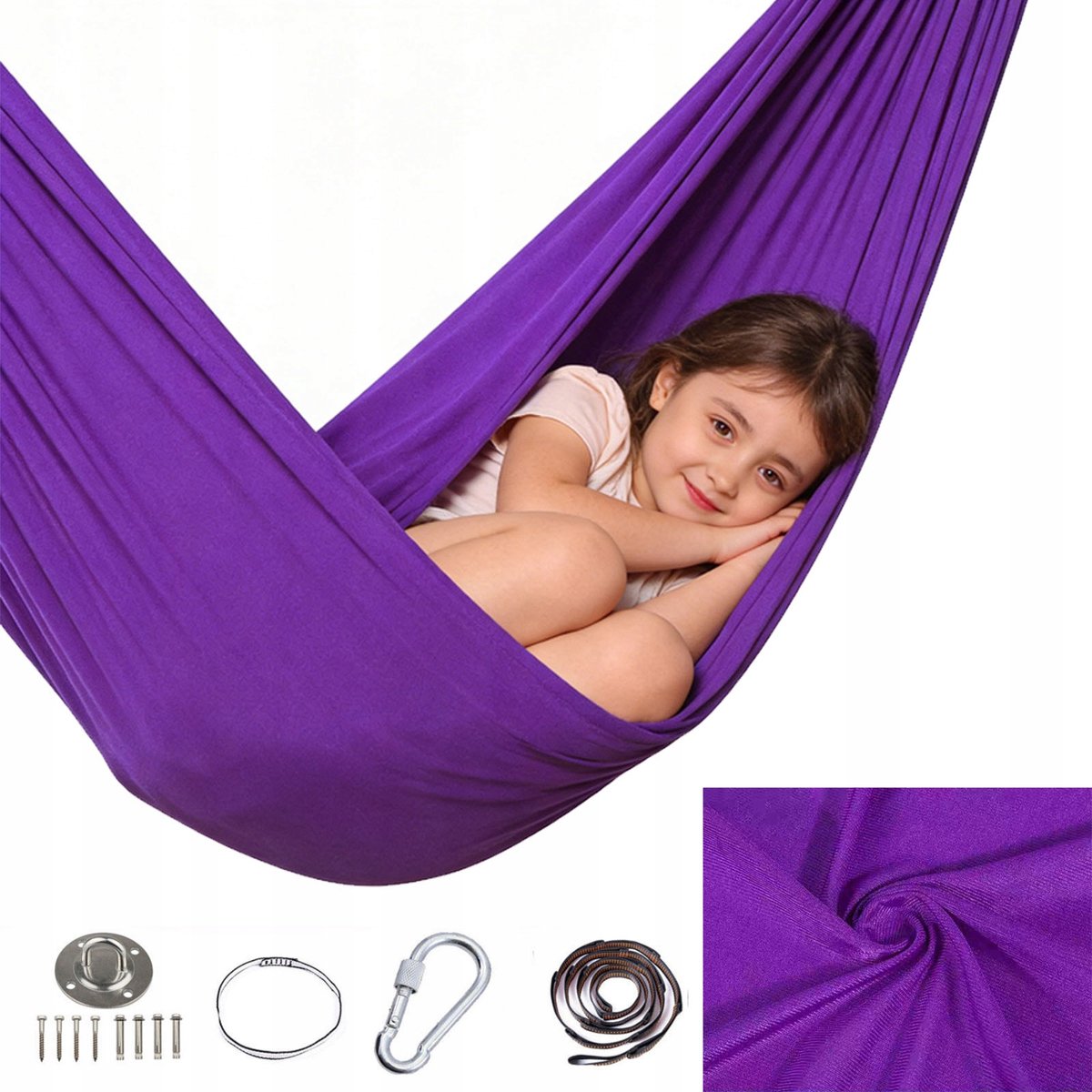 Merkloze Sensorische Schommelhangmat 150x280cm - Kinderen & Volwassenen