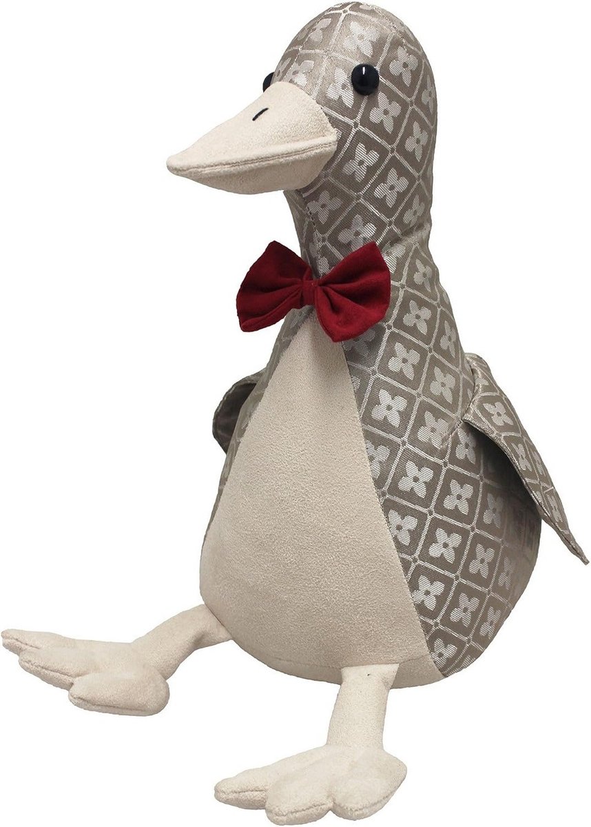 Paoletti Jacquard Duck Deurstop - Zwaargewicht Zandvulling - 100% Polyester - 21 x 13 x 28 cm (8" x 5" x 11") - Ontworpen in het Verenigd Koninkrijk