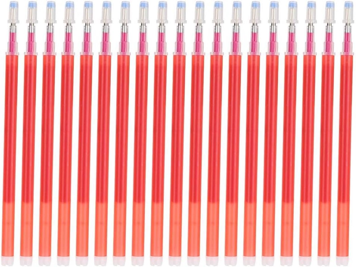100pcs 100pcs warmte uitwisbare pennen navulling stof marker pennen navulling stof marker pen set voor quilten stoffen naaien Tailoring (rood)
