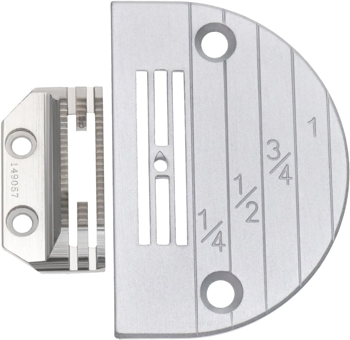 Idea Industrial Sewing Machine Feed Dog & Needle Plate Set Compatible with Juki Compatible with Brother Compatible with Singer (149057+147150LGW)