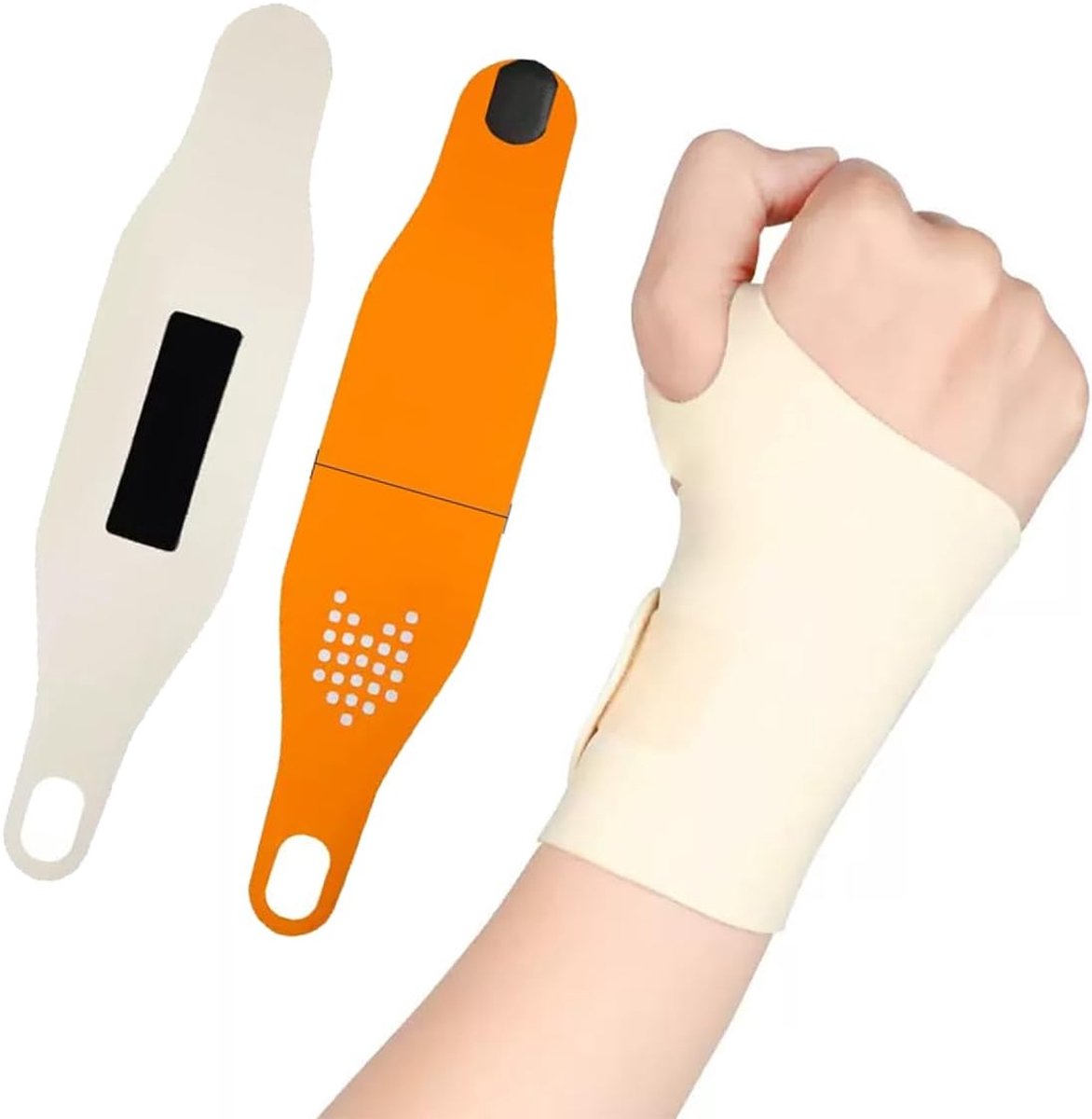 2 verstelbare polsbandages voor carpaal tunnel, pijnverlichting, sport, fitness