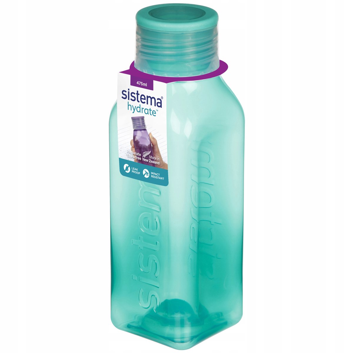 Sistema Hydrate vierkante drinkfles Square Bottle 475 ml