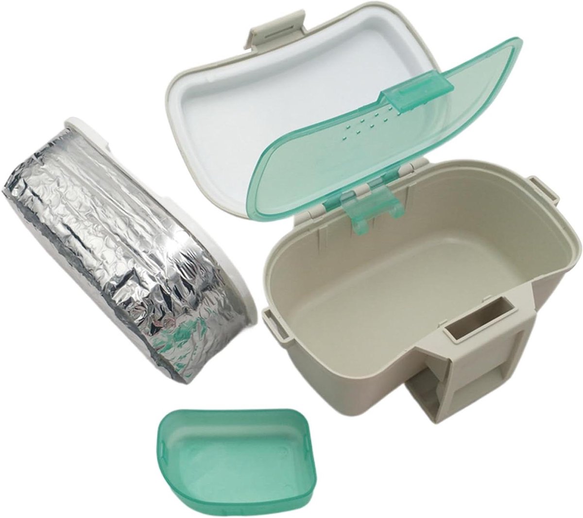 Aas Box - Lokbak Houder - Vis Benodigdheden - Geïsoleerde Thermische Isolatie - 18.8 x 11.5 x 12.6 cm - Groen