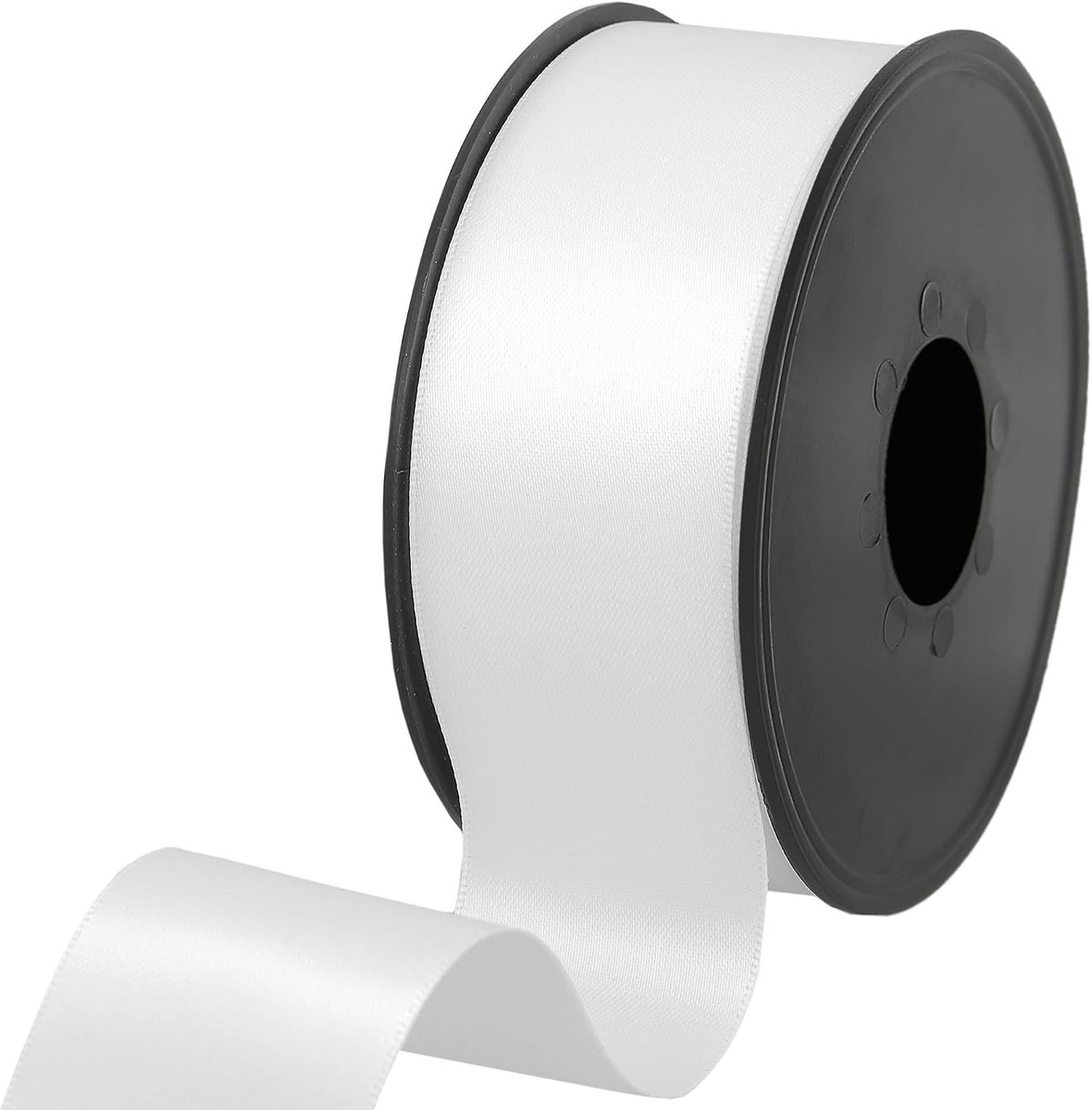 Lint - 100% polyester dubbelzijdig satijnen lint voor bruiloften, cadeauverpakking, bloemstukken, handwerk, taarten, strikken, versieringen, 38 mm x 25 m