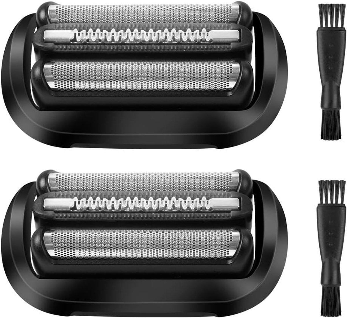 Scheerhoofd Voor Braun Series 3, 2 Stuks 21B Compatibel Met Braun Series 3 Elektrische Scheerkop, Elektrische Scheerkop Series 3, Vervangende Mesjes Foliekopaccessoires Voor Scheerapparaten