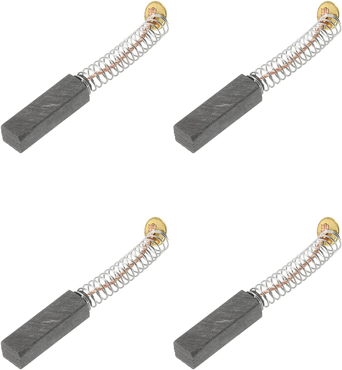Koolborstels 20x6x5mm voor elektrische motoren, krachtgereedschap, rotatiegereedschap, tafelzaag, reserveonderdeel, reparatie, 4-pack