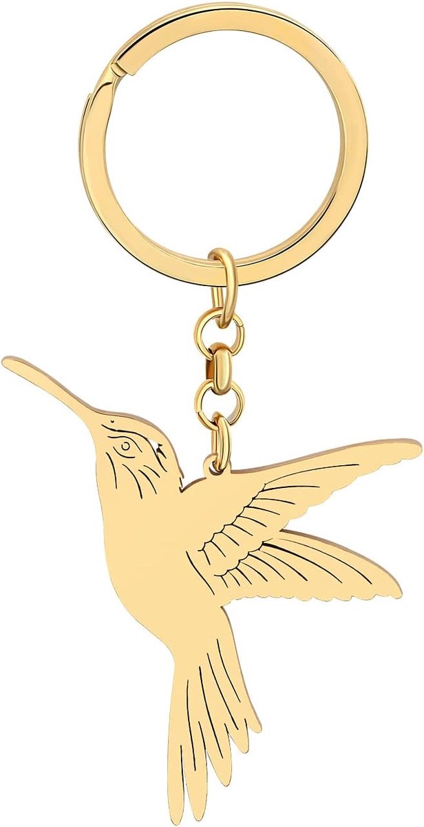 Kolibrie Sleutelhangers Rvs Vogel Geschenken Voor Vrouwen Meisjes Nieuwigheid Handtas Auto Sleutel Lente Charms