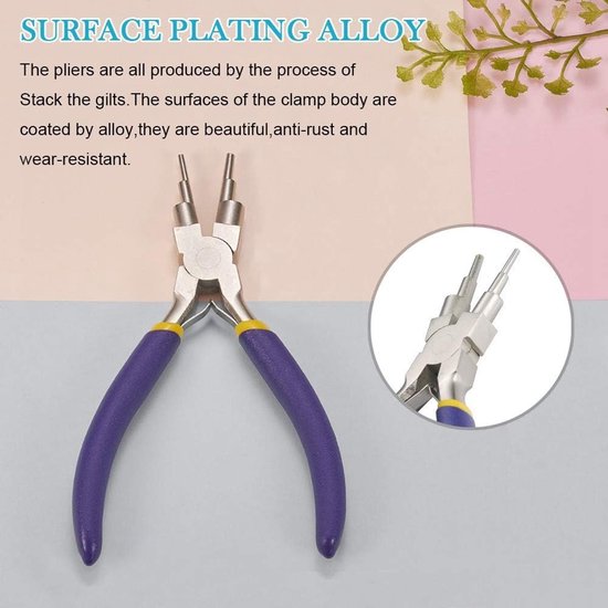 Tang Sieraden Maken Tang Draad Looping Vormen Tool Met Antislip Comfort Grip Handvat voor 2.3Mm 3Mm 4Mm 5Mm 7.2Mm 8.6Mm Loops En Jump Ringen — afbeelding 2