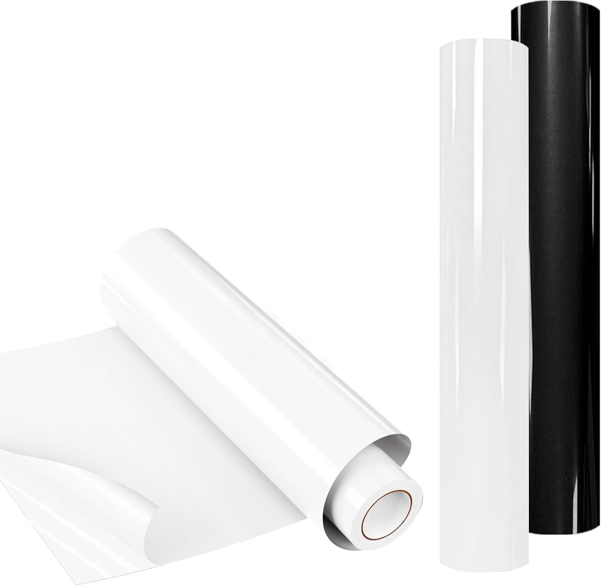 2 rollen warmteoverdracht vinyl 30,5 cm x 100 cm, opstrijkbaar vinyl, vinylfolie, opstrijkbare transfers voor T-shirts, plotterfolie textiel, HTV-vinylrol voor doe-het-zelf kleding, logo's, hoeden,