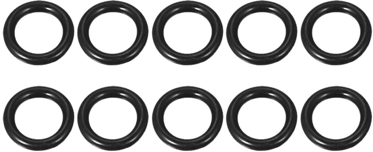 Pack van 10 Nitril Rubber O-Ringen - Duurzame Seals voor Sanitair, Waterdicht en Bestendig tegen Chemische Stoffen (14 x 9.6 x 2.2 mm Zwart)