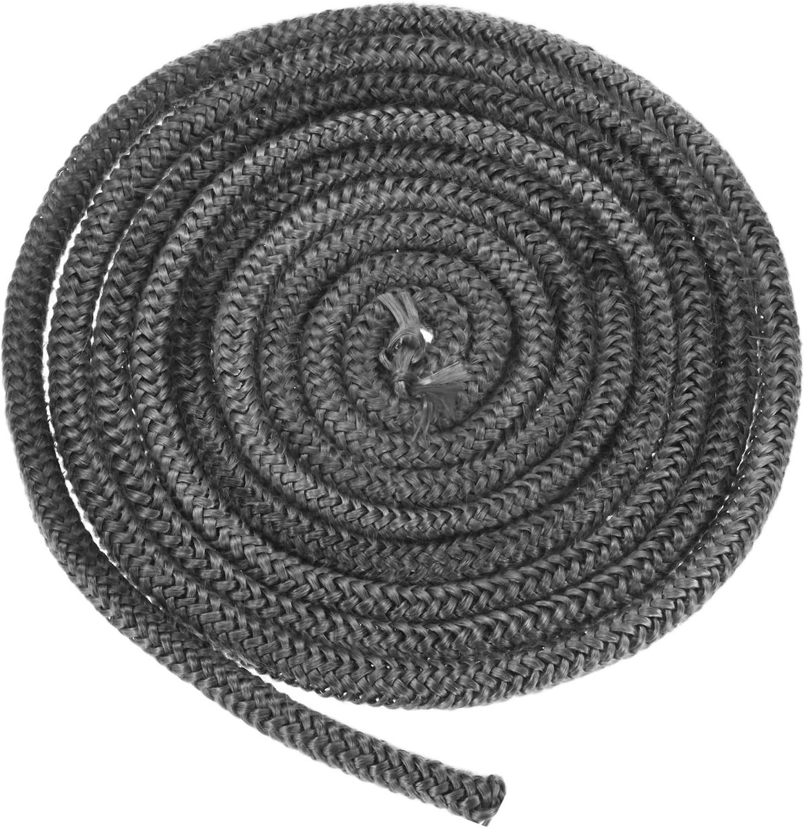Houtkachelpakking Ronde Glasvezel Seal Touw 6/25" x 86,6" Vervanging voor Open Haard en Houtkachels, Hittebestendig tot 900-1200 °F, Ideaal voor Isolatie en Duurzaamheid