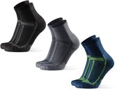 DANISH ENDURANCE Chaussettes de course quart de longueur pour femmes et hommes longue distance - Anti ampoules - Taille 43-47