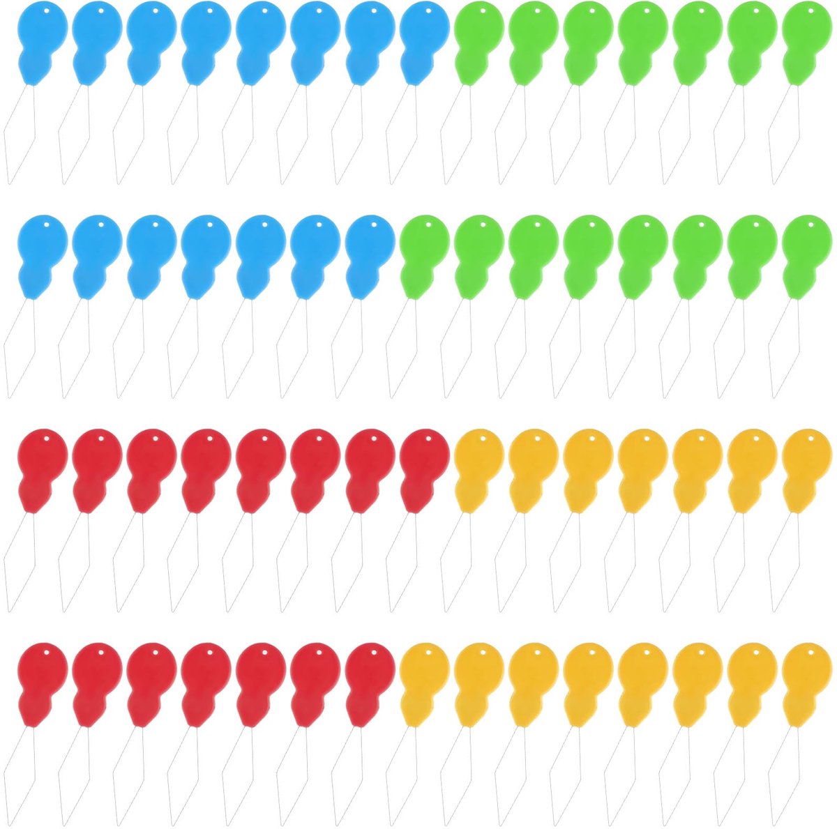 Set van 60 Nadeleinfädlers in Verschillende Kleuren