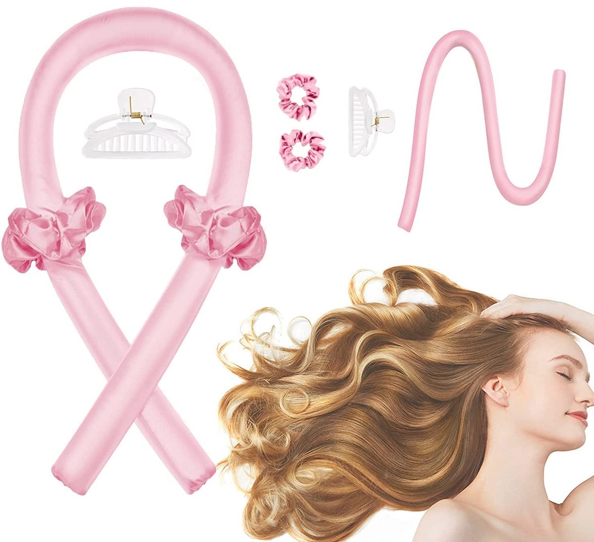 SolidKeus - Heatless Curling Bar Hoofdband voor Krullen