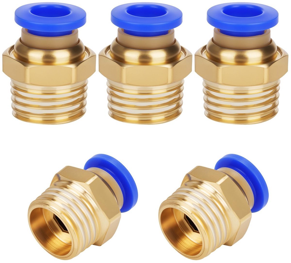 SolidKeus - Pneumatische Verbinder met Snelle Aansluiting (G 1/4 inch x 6mm)