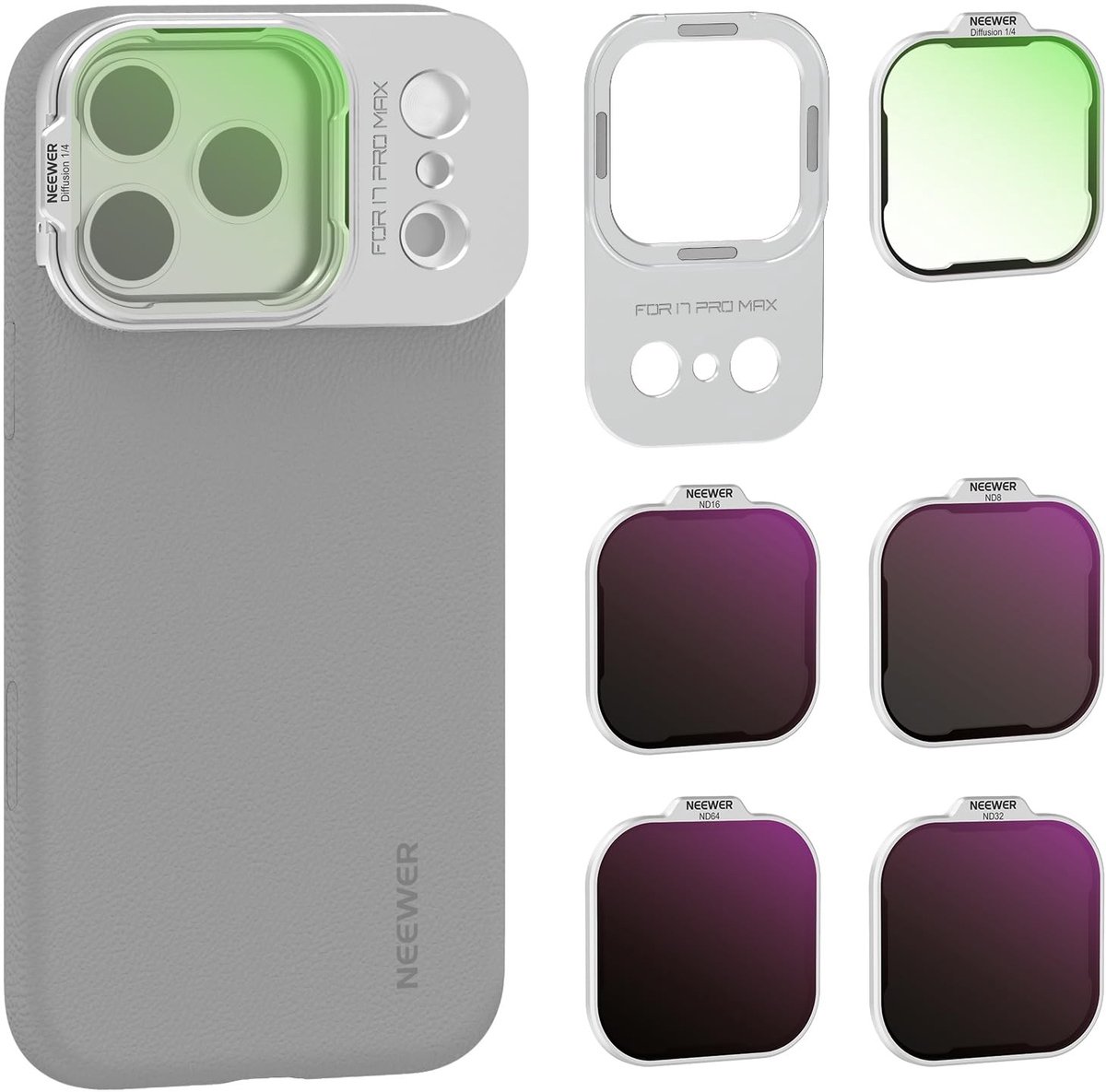 SolidKeus - Filter Set voor Smartphonecase met Magnetische Lens