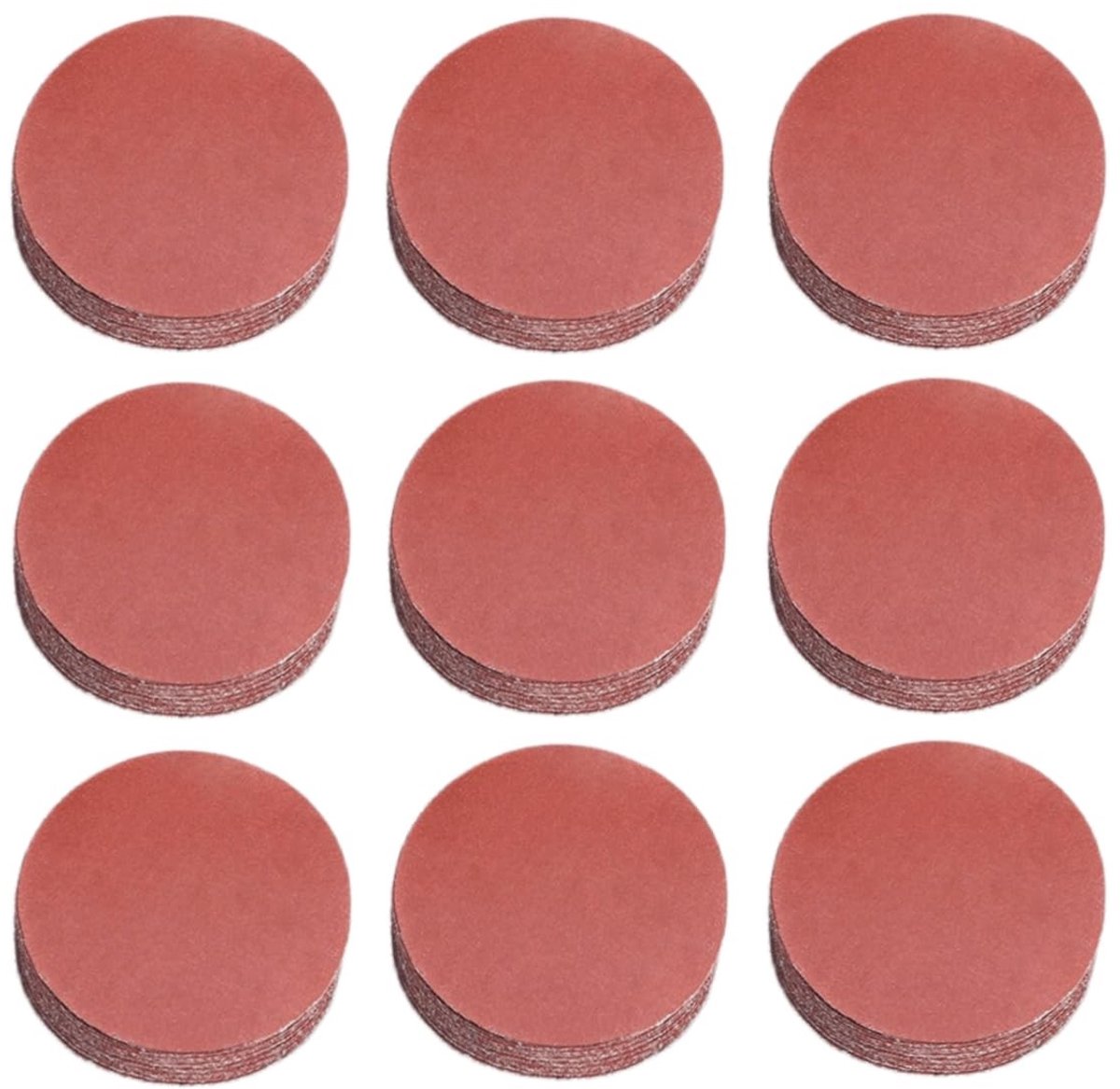 SolidKeus - Set van 120 Stuks 50mm Schuurpapier 80 Grit