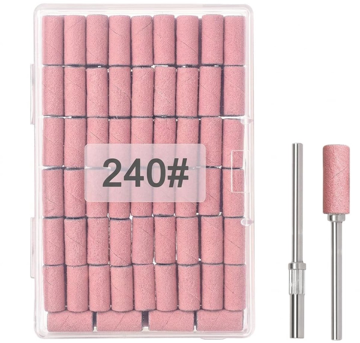 SolidKeus - 100 Stuks Nagelschuurmachine met Korrel 240 voor Manicure