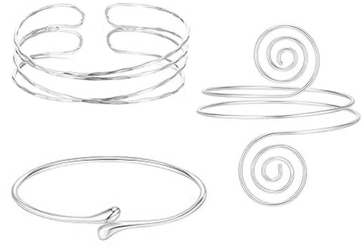 SolidKeus - Vrouwenarmband met Spiralen van RVS voor Elegante Stijl