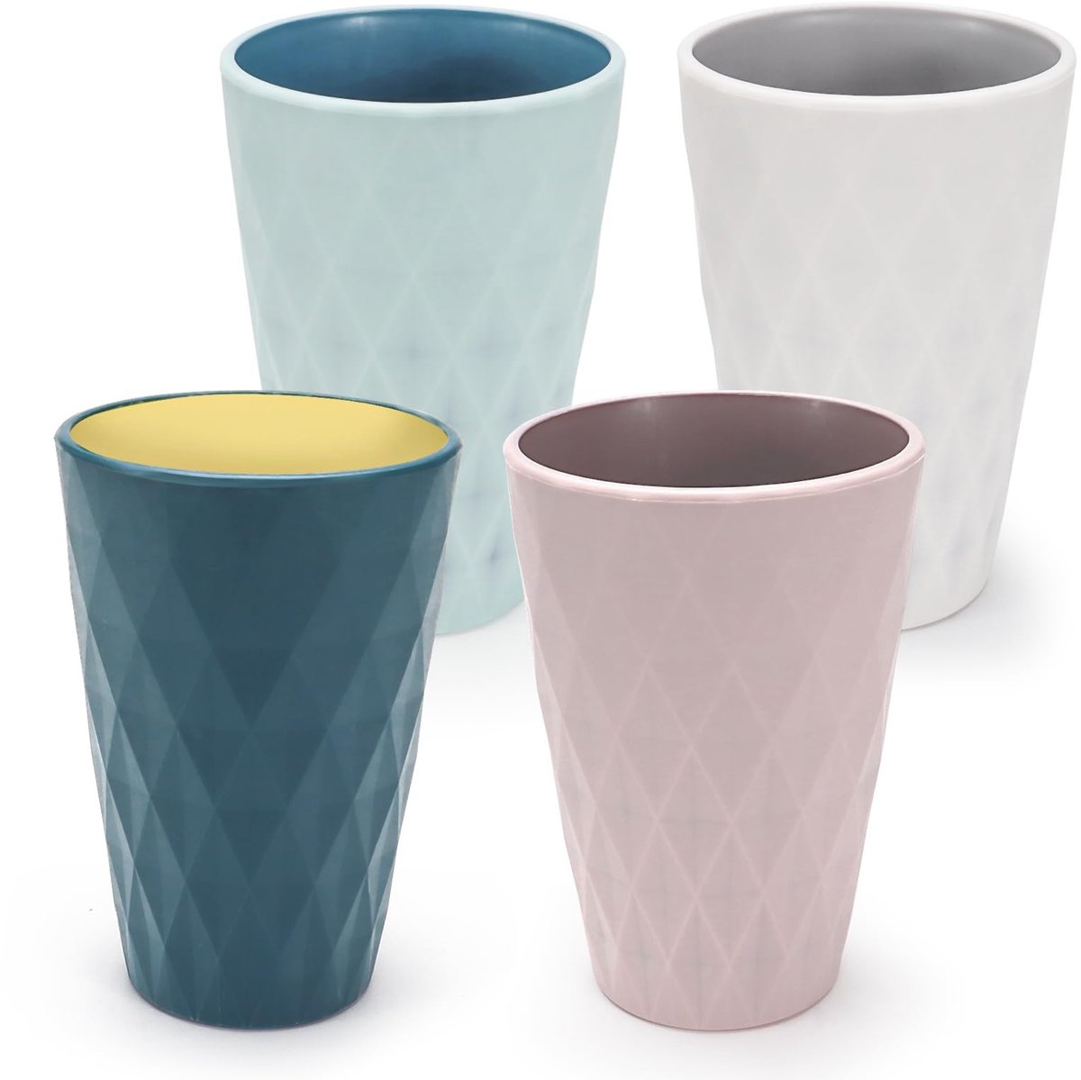 SolidKeus - Set van 4 Herbruikbare Waterglazen van Silicone, 350ml