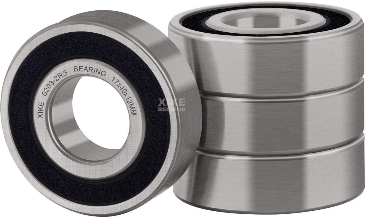 SolidKeus - 4 Stuks 6203-2RS Gesealde Kogellagers 17x40x12mm