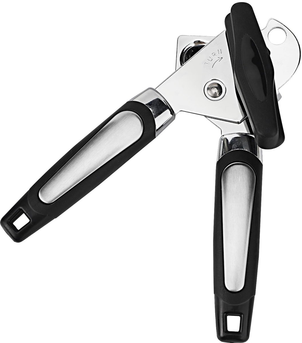 SolidKeus - Handmatige RVS Blikopener met Ergonomische Knop