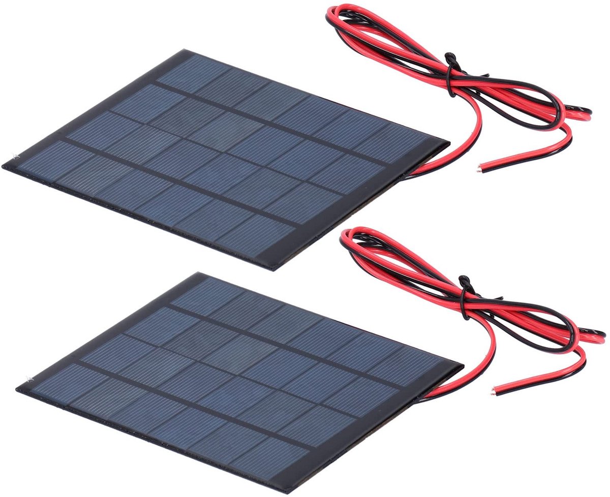 SolidKeus - Mini-zonne-energiemodule 2W met Hoge Conversie-efficiëntie 2-pack