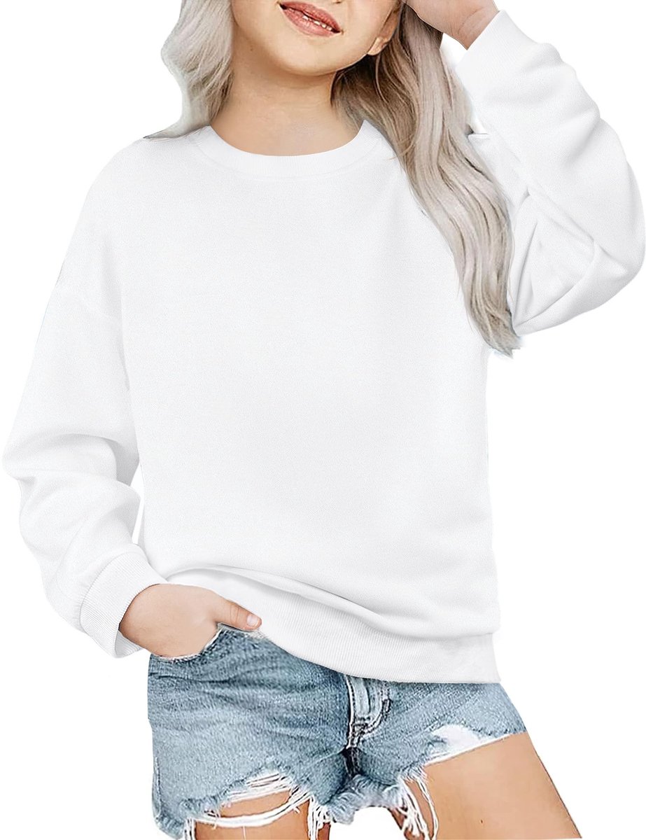 SolidKeus - Meisjes Sweatshirt met Kleurblok en Lange Mouwen