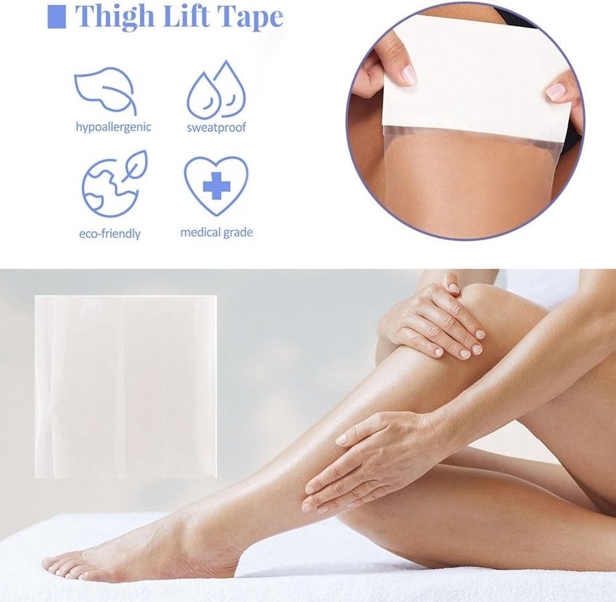 Thigh Lift Tapes voor een Strakkere Dijen, Lifting Tape, Heupversteviging, 10 Stuks voor Optimale Ondersteuning