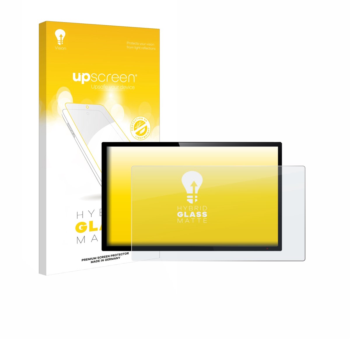 upscreen - Screenprotector voor Touch-Panel PC's mit 7 inch Schermen [154.8 mm x 87 mm, 16:9] - Folie Beschermfolie Beschermglas matte