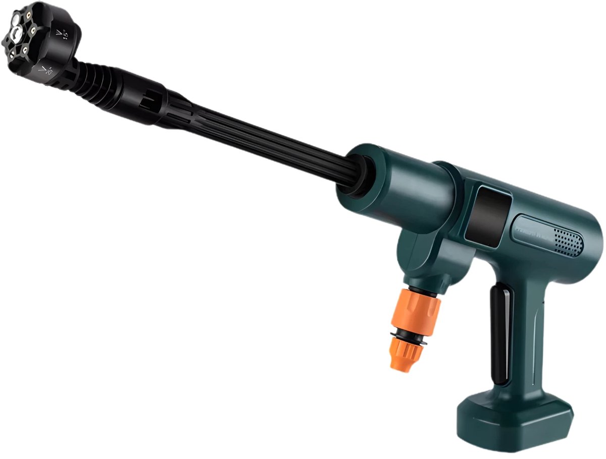 3500W 200 Bar Borstelloze Hogedruk Autowaspistool – Voor auto- en tuinreiniging – Draadloze reinigingsmachine – Kleur: zwart, zonder batterij