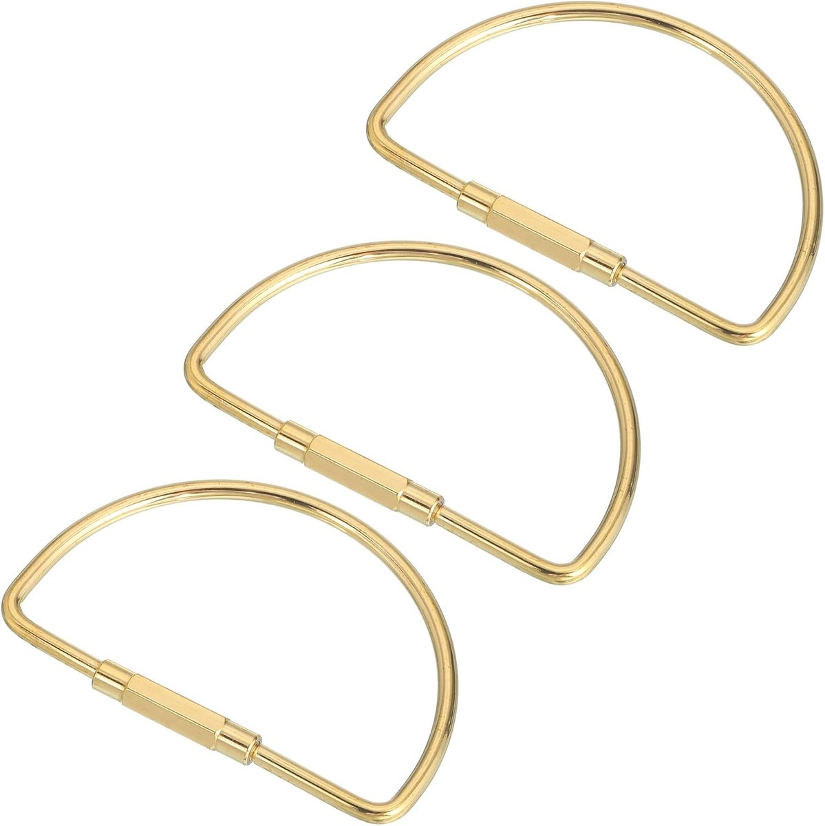 3 stuks messing schroef slot sleutelhanger auto sleutel organizer universele sleutelhanger houder schroef slot sleutelhanger eenvoudige stijl voor mannen vrouwen goud D